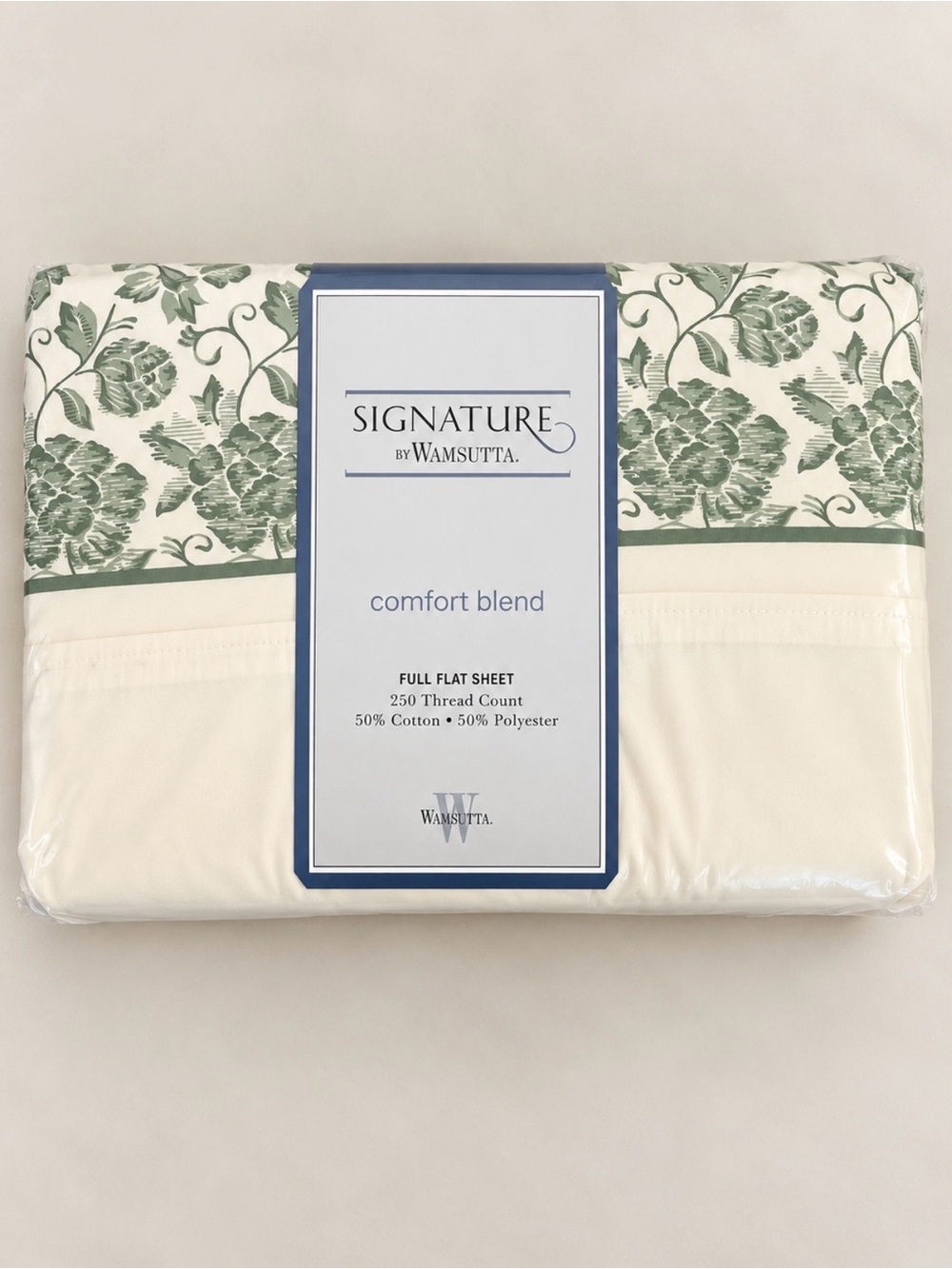 Vtg Signature by Wamsutta Full Size Flat Sheet